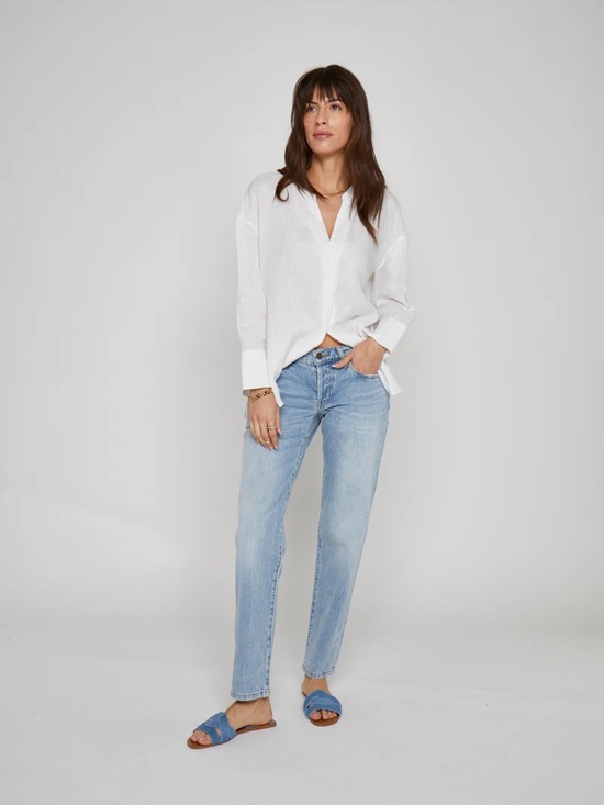 Oliver Logan Denim - NWT Oliver Logan Chester Slim Straight Jeans Light Indigo Worn 2/26